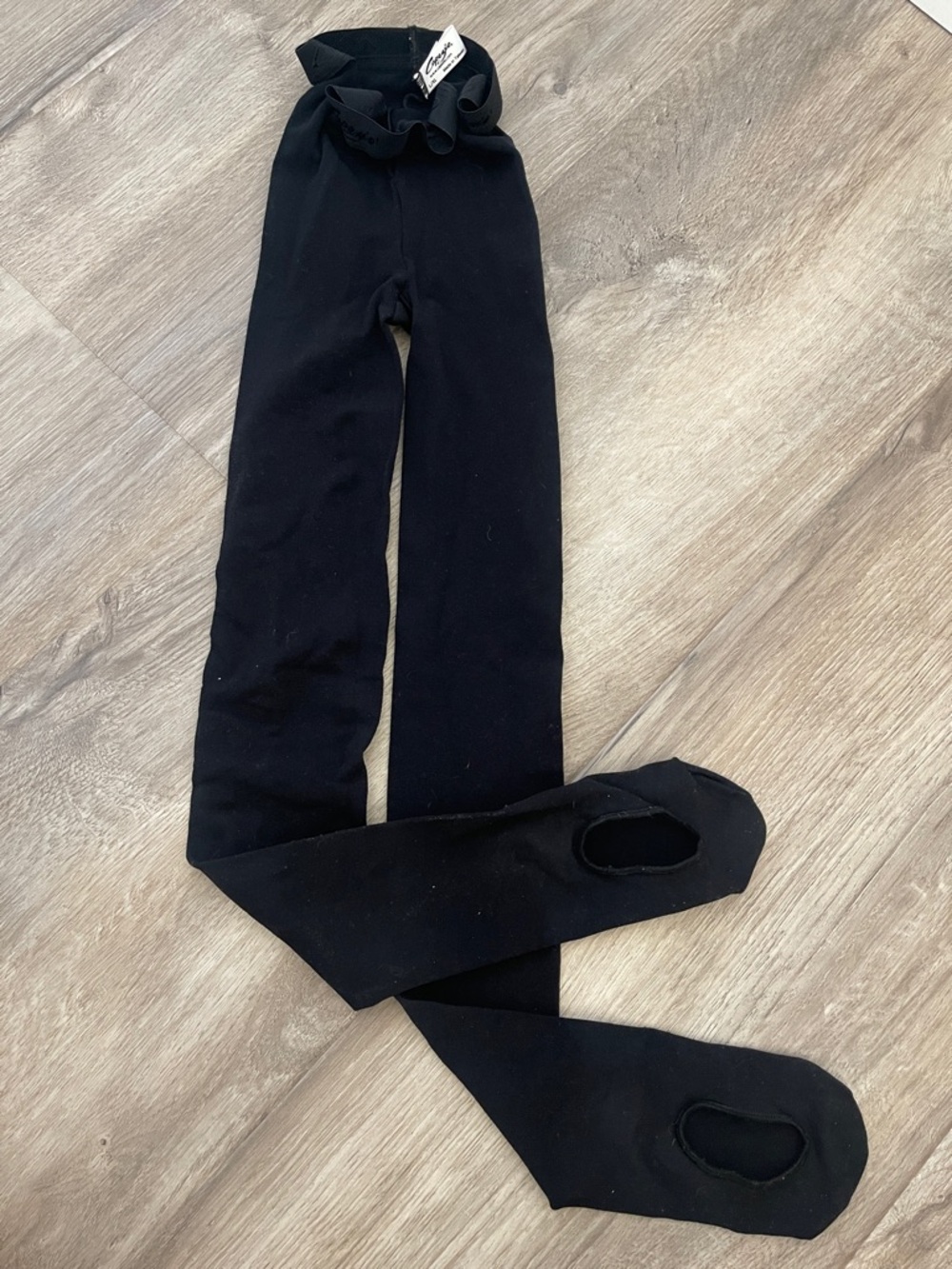 Capezio Black Footed Tights - Solid Black